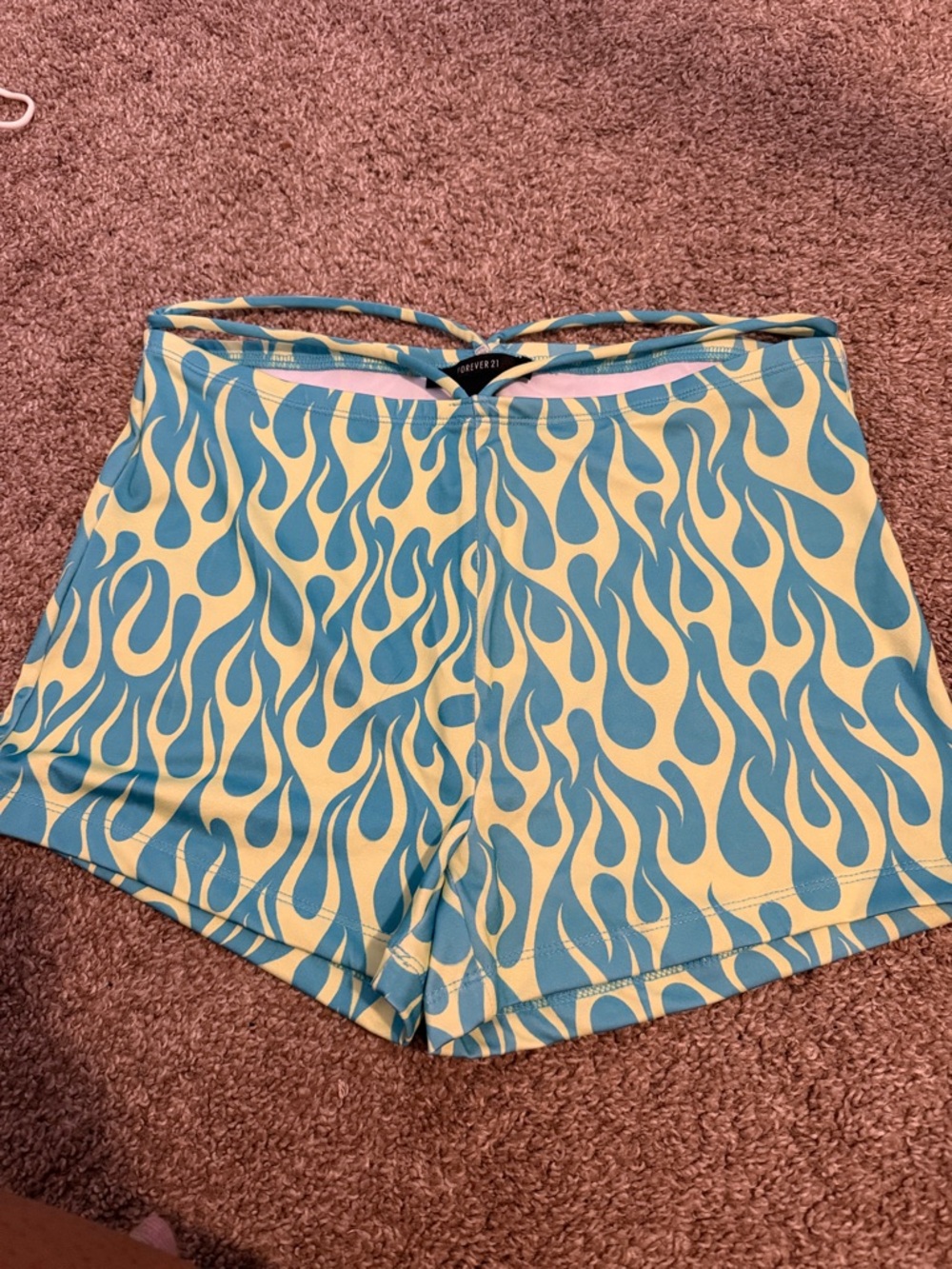 Forever 21 Blue Flame Bike Shorts